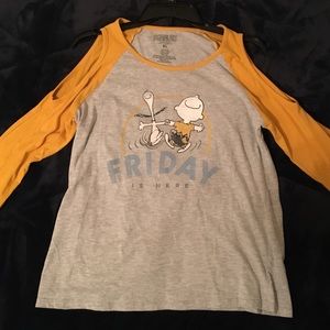 “Friday is here” peanuts gang long sleeve